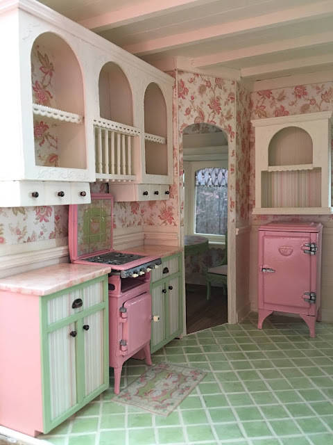 Dollhouse Aesthetic Pink Kitchen