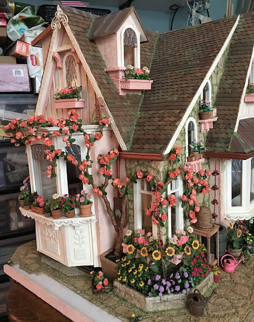 Casade Bonecas Rosa Cottage. Papel de Parede