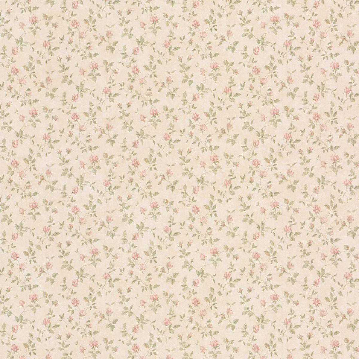 Download Dollhouse Vintage Rose Wall Covering Wallpaper 