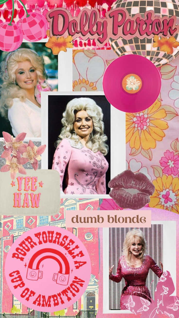 Dolly Parton Collage Aesthetic Wallpaper