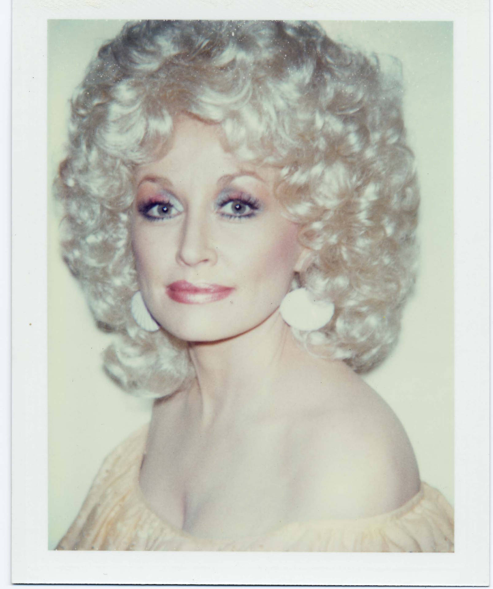 Dolly Parton Colored Vintage Photograph Background