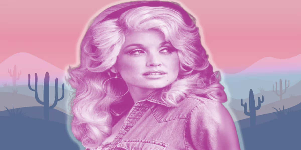 Dolly Parton Desert Dreamscape Wallpaper