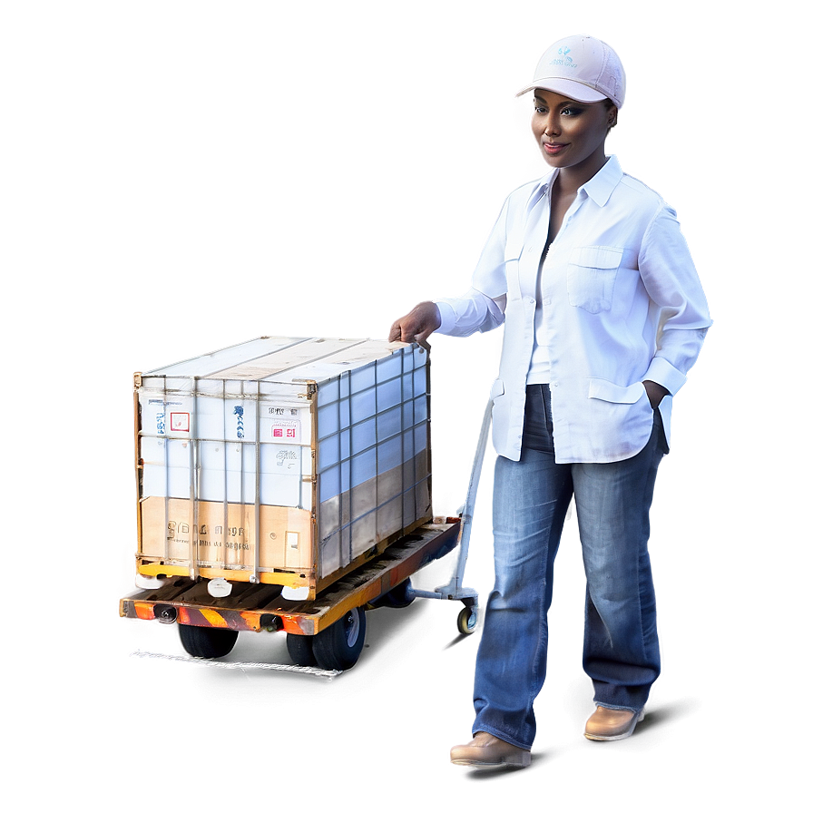 Dolly With Cargo Png 06242024 PNG