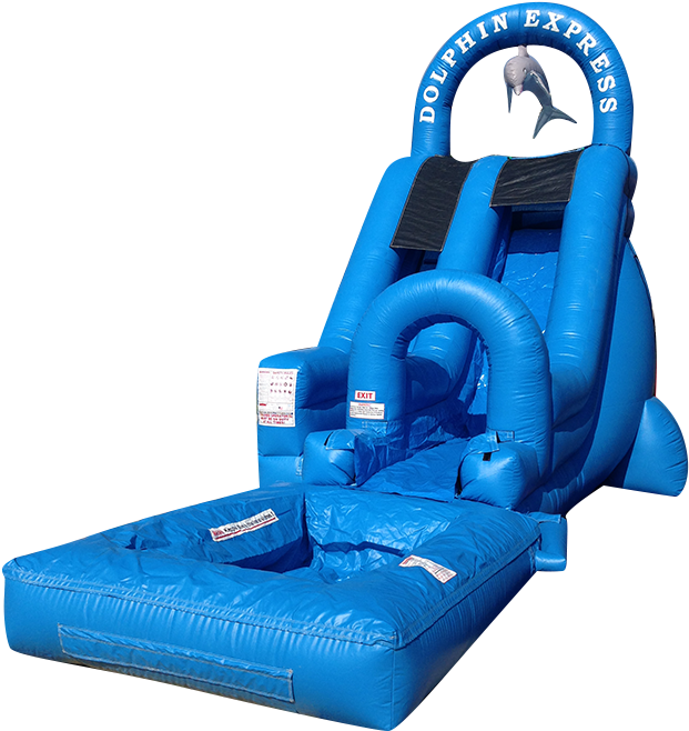 Dolphin Express Inflatable Slide PNG