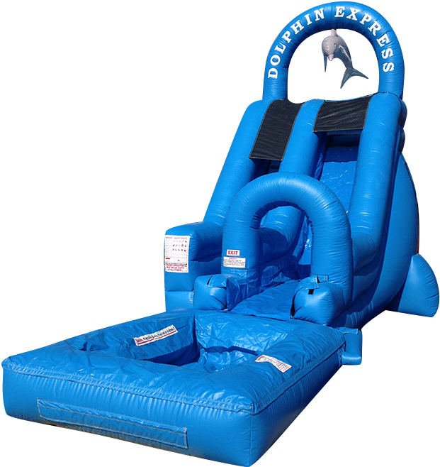 Download Dolphin Express Inflatable Slide | Wallpapers.com