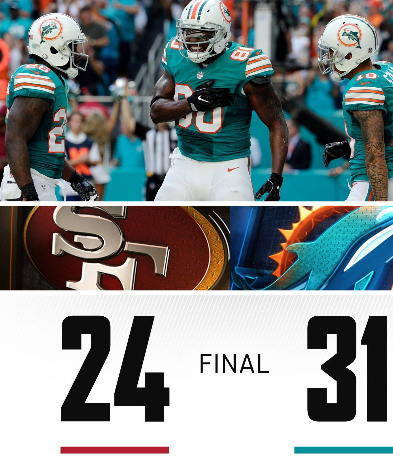 Dolphins Vs 49ers NFL Scores Wallpaper