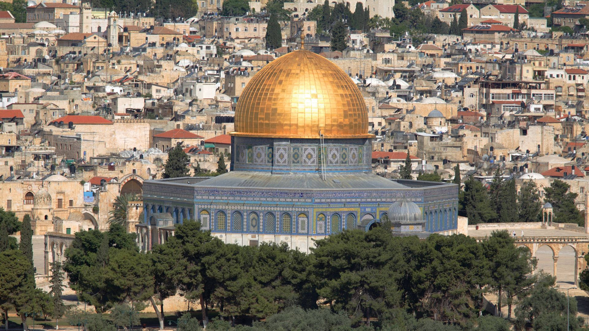 Dome Of The Rock City Backdrop Picture