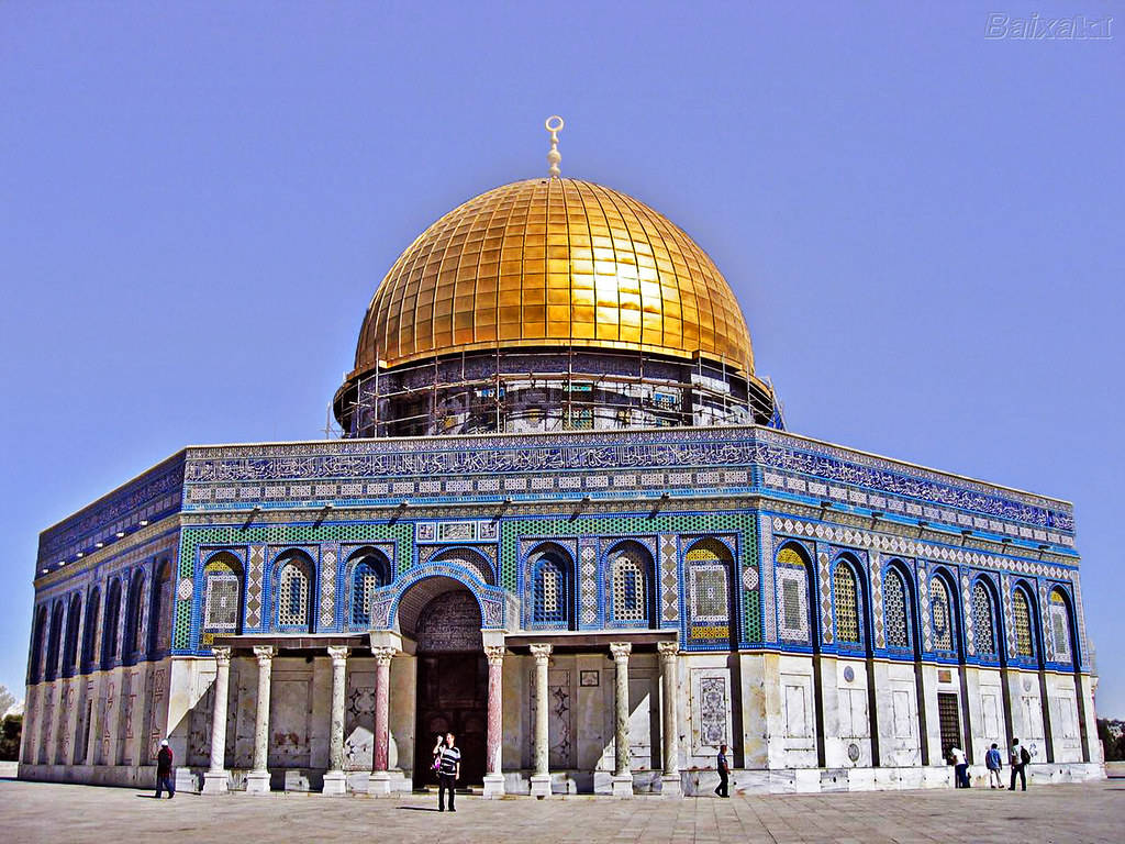 Dome Of The Rock Clear Sky Wallpaper
