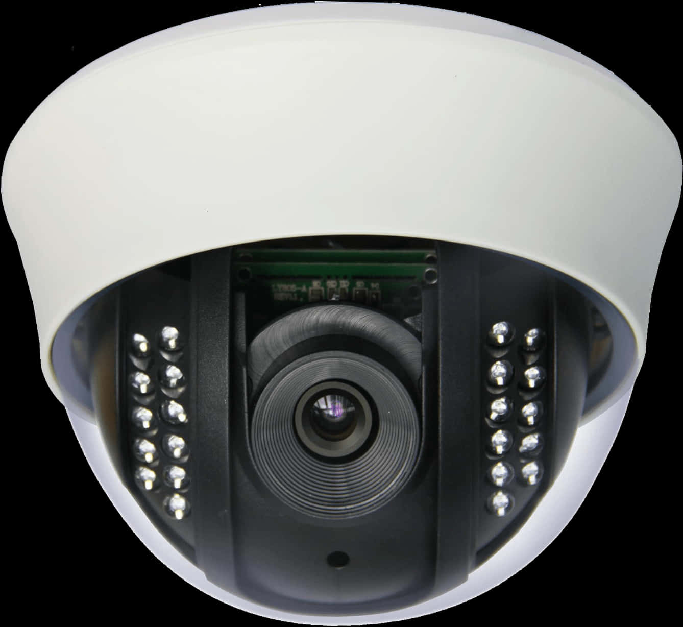 Dome Security Camera Closeup PNG