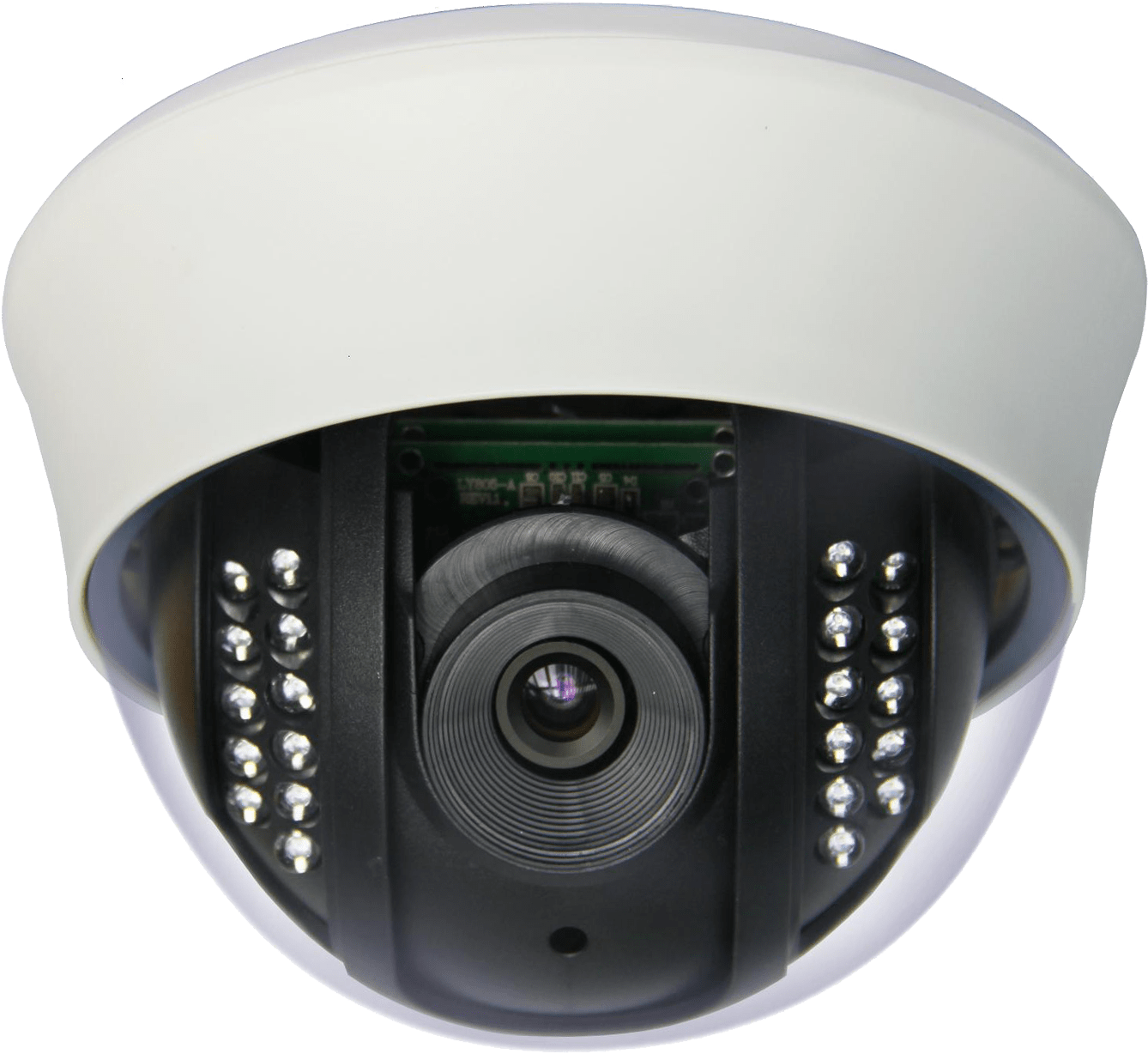 Dome Security Camera Closeup PNG