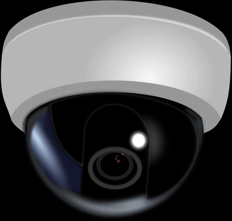 Dome Security Camera Illustration PNG