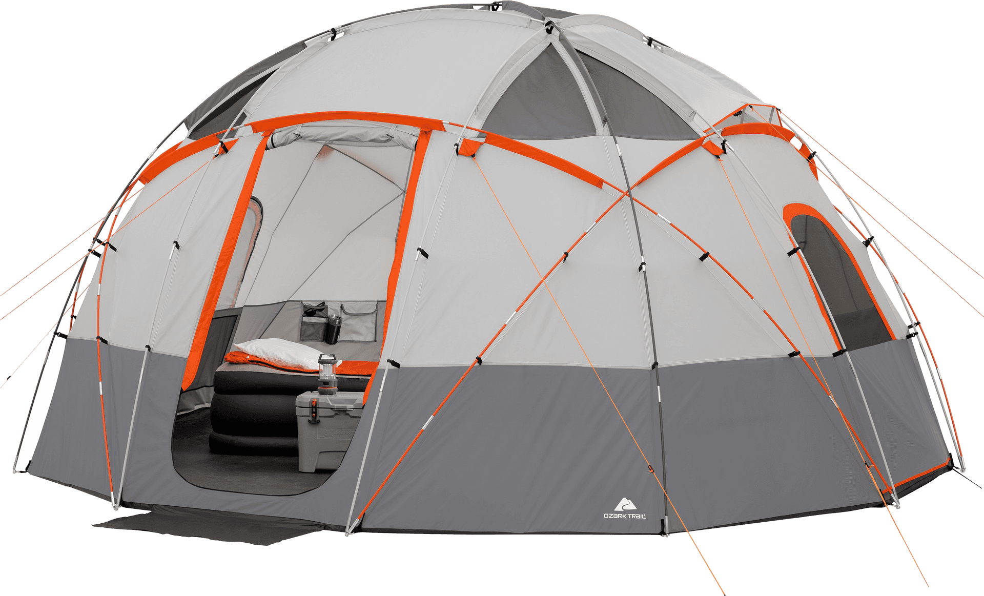 Dome Tent Outdoor Camping Setup PNG