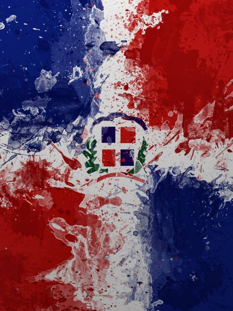 Arteabstracto De La Bandera De Dominica. Fondo de pantalla