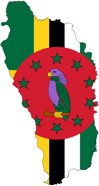 Dominica Mapand Flag Illustration PNG