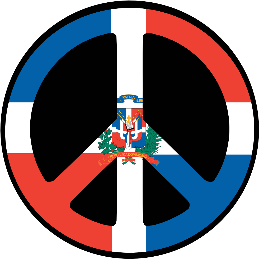 Dominican Republic Peace Symbol PNG