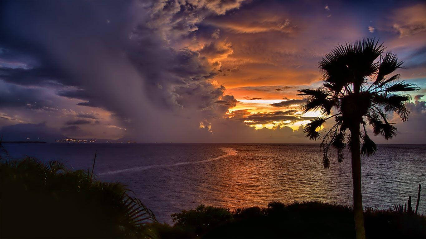 Dominican Republic Sunset Skies Wallpaper
