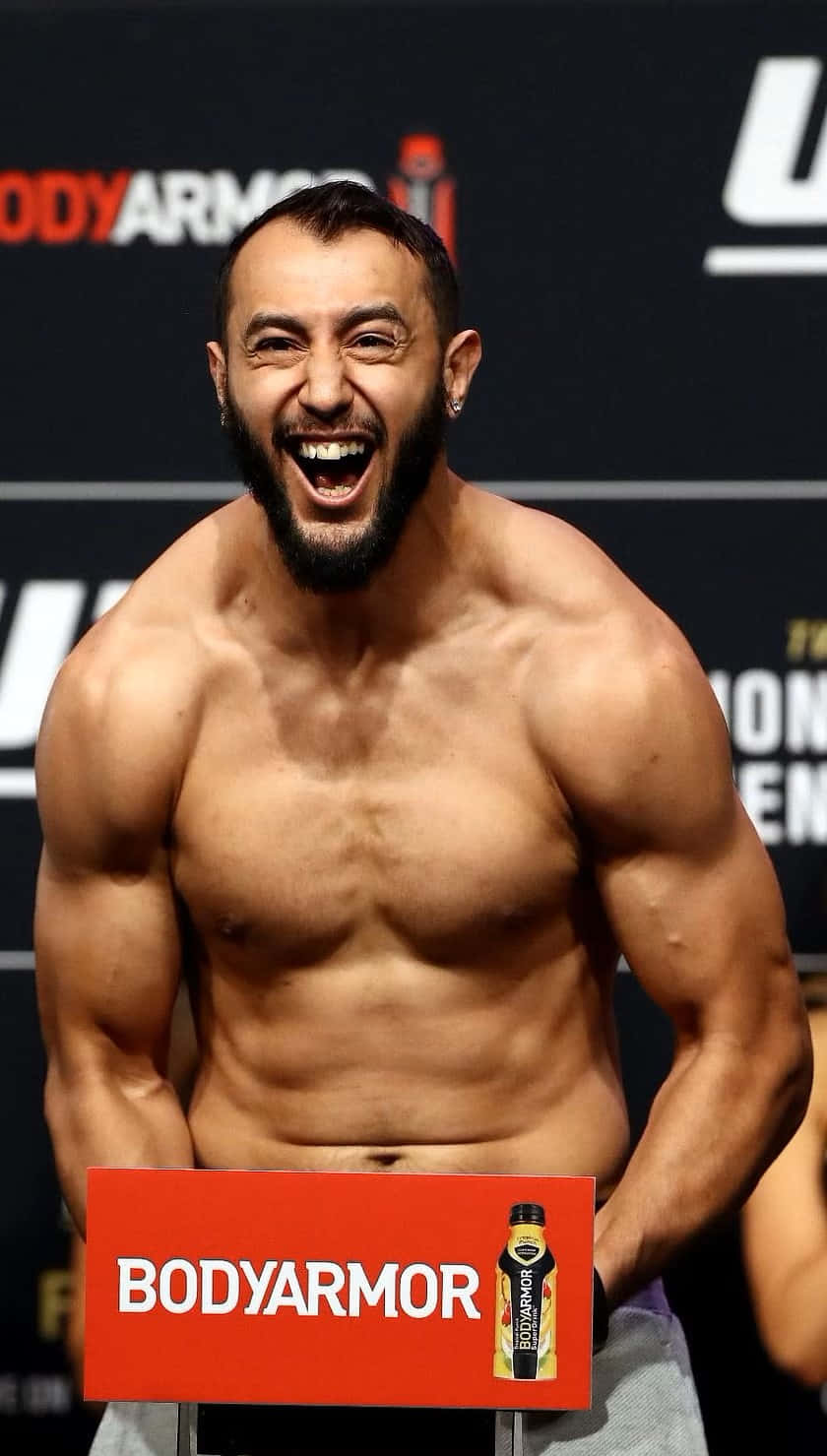 Dominick Reyes U F C Weighin Excitement Wallpaper