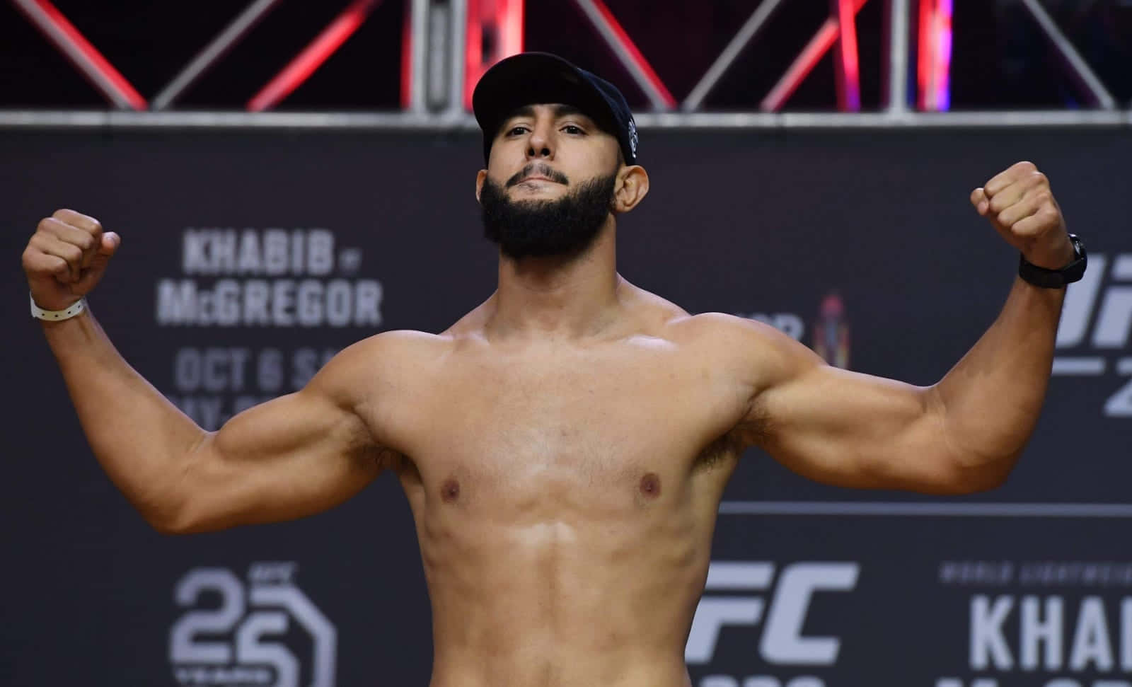 Dominick Reyes U F C Weighin Pose Wallpaper