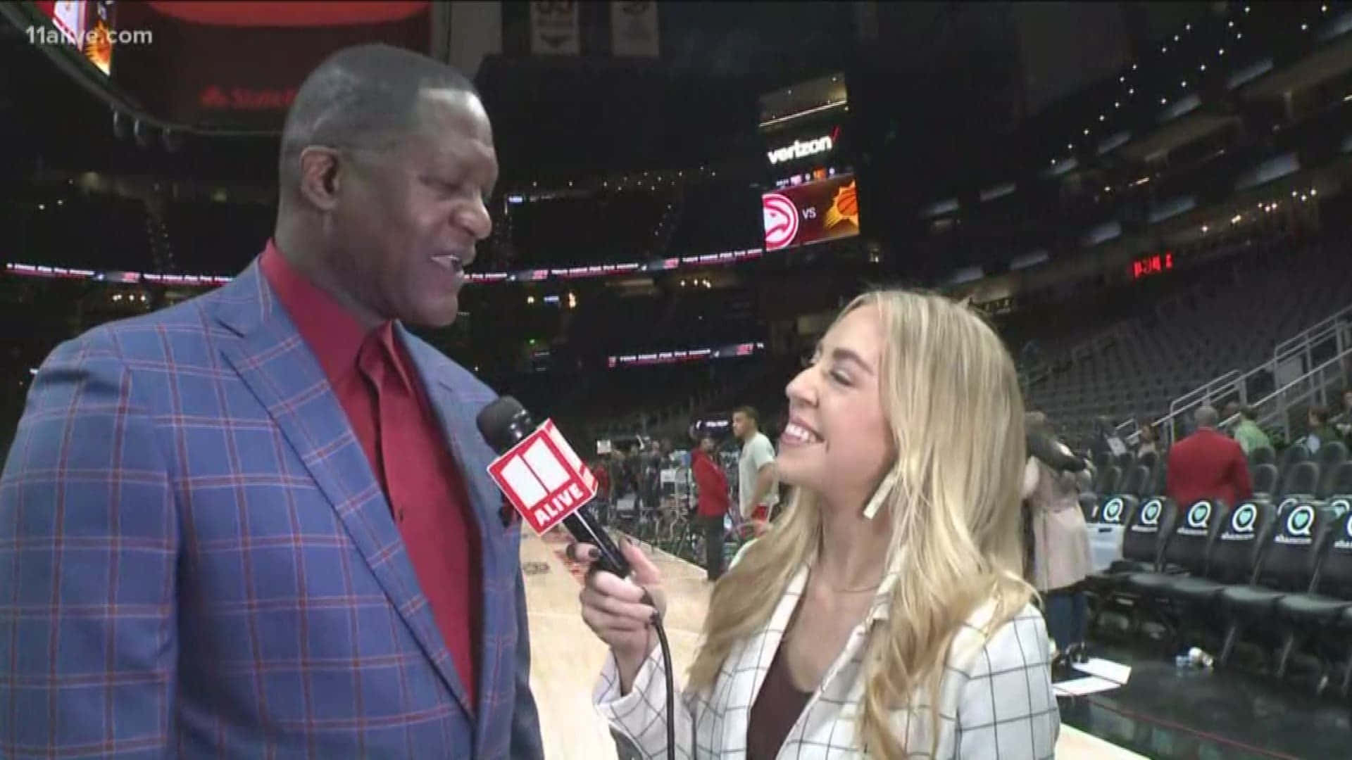 Dominique Wilkins Court Side Interview Photography Wallpaper