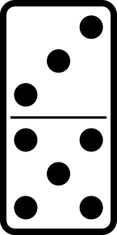 Domino Tile Six Three PNG