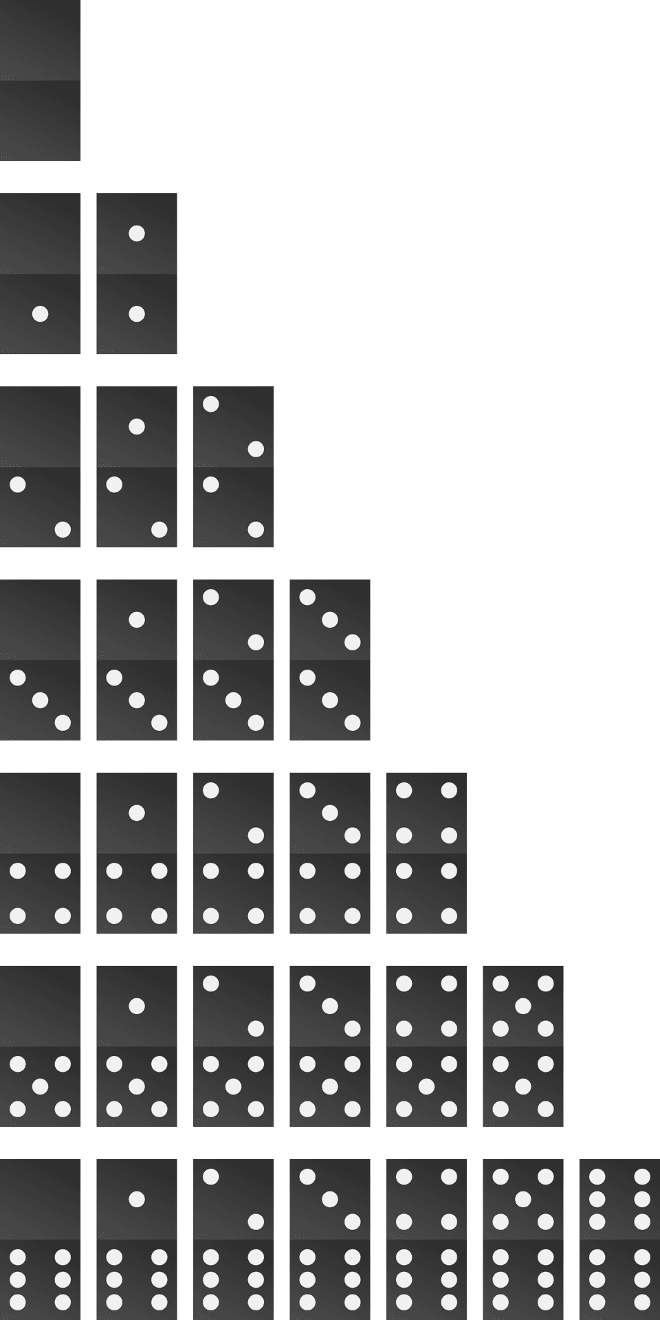 Dominoes Cascade Setup PNG