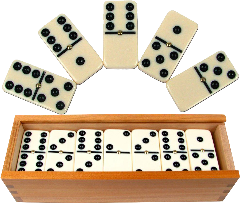 Dominoes Set Readyfor Game PNG