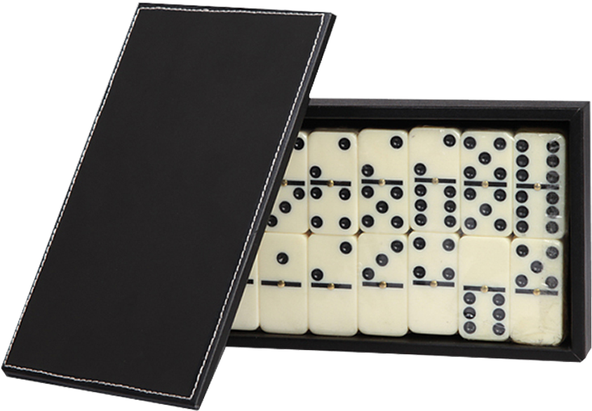 Dominoes Setin Open Box PNG