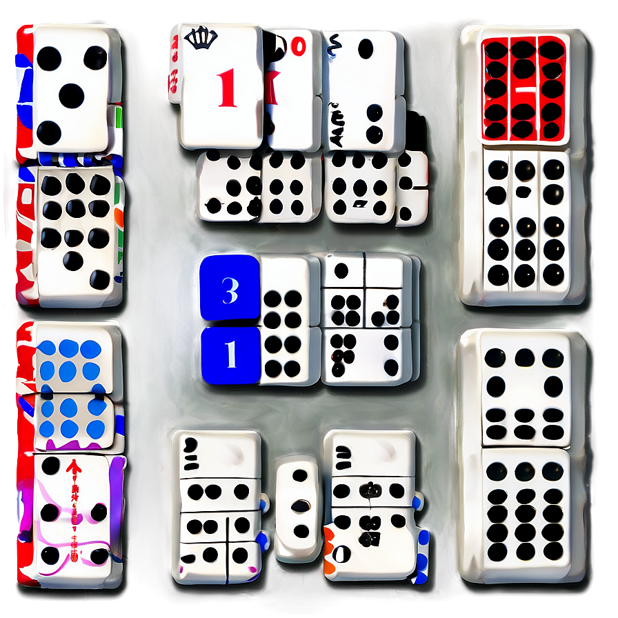Dominoes With Numbers And Symbols Png Gdd27 PNG