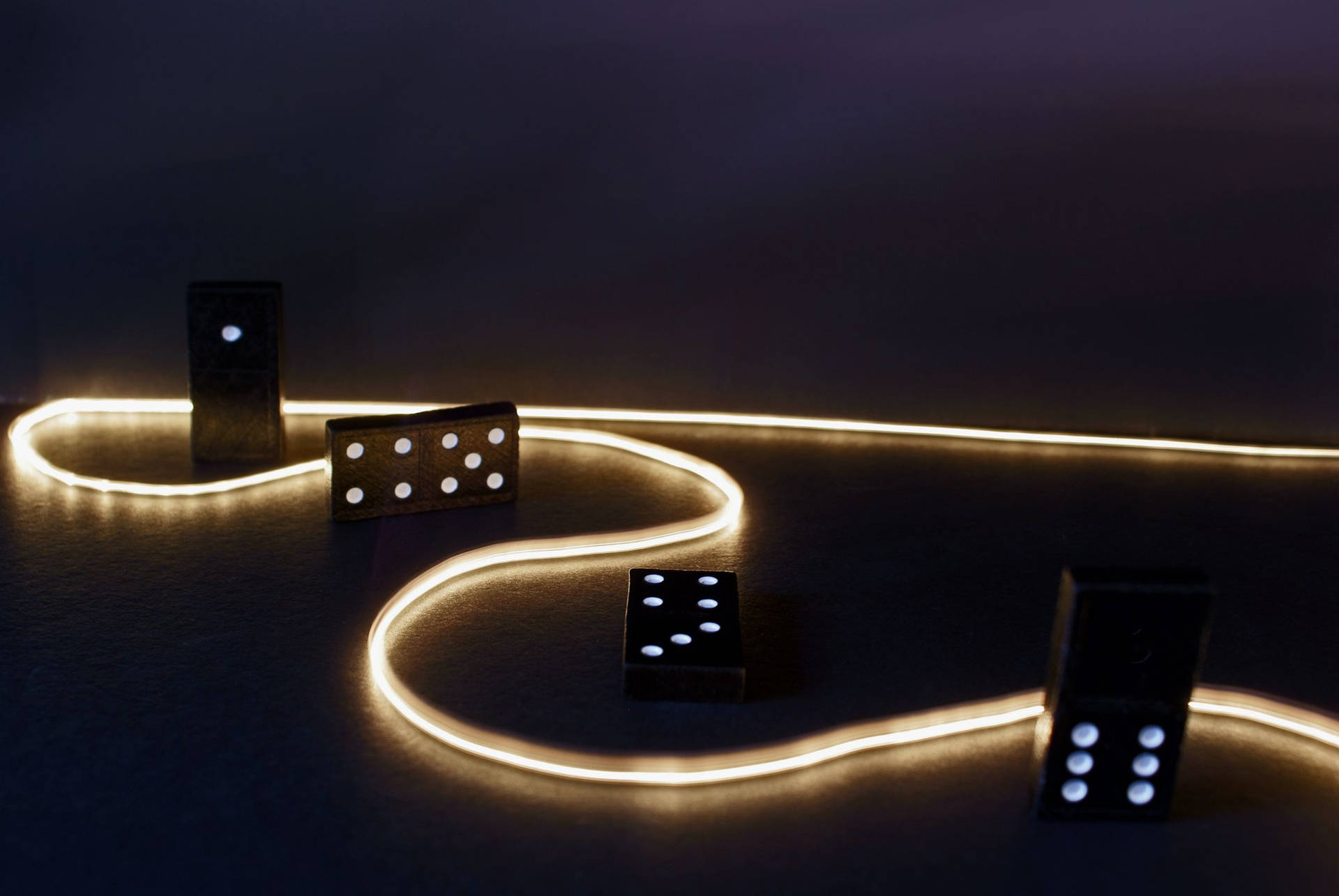 Dominos And Led Strip Light Wallpaper