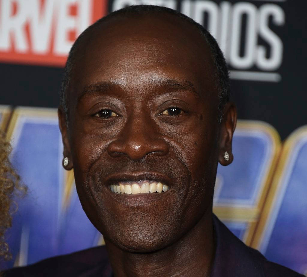 Don Cheadle With Marvel Wallpaper