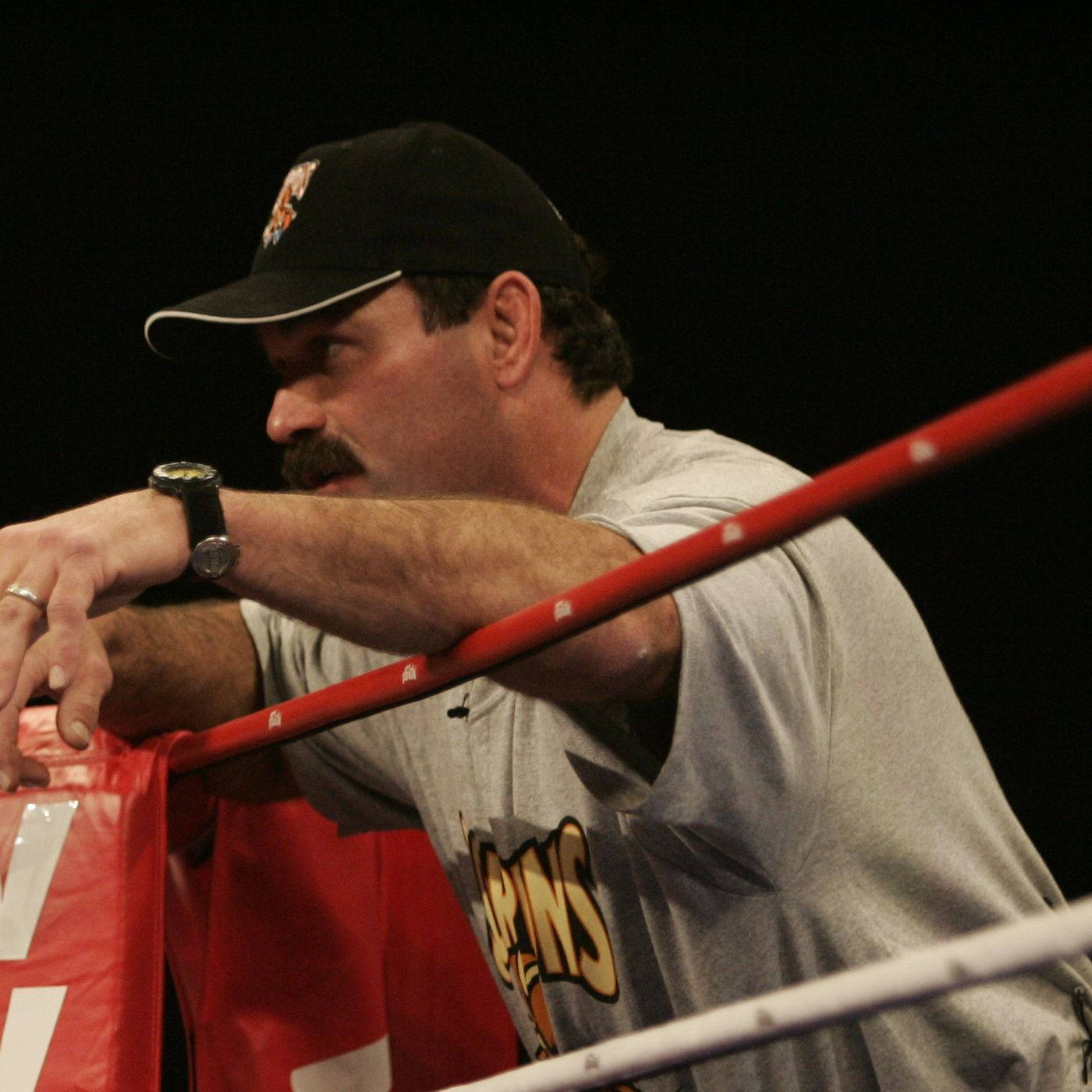 Don Frye At Outer Corner Of Boxing Ring Wallpaper