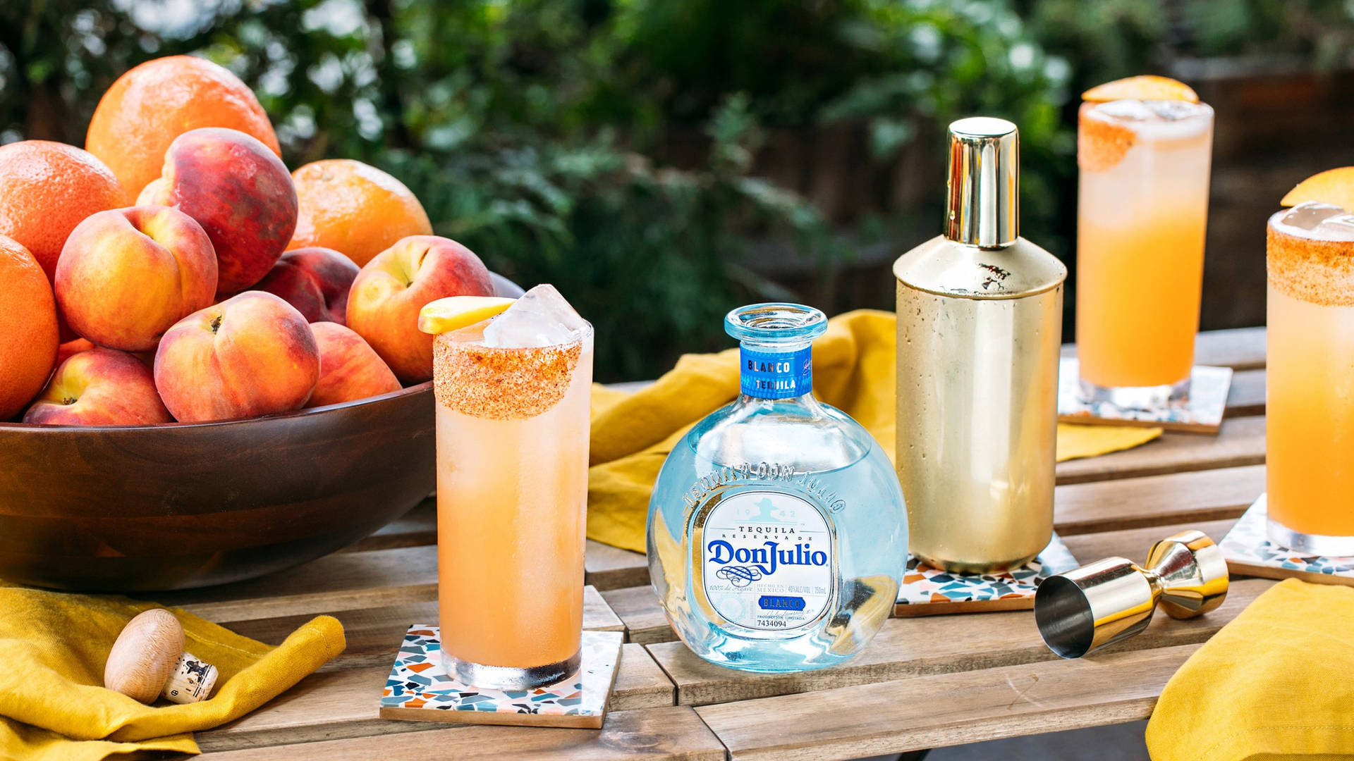 Don Julio Tequila With Fruit Mixture Wallpaper