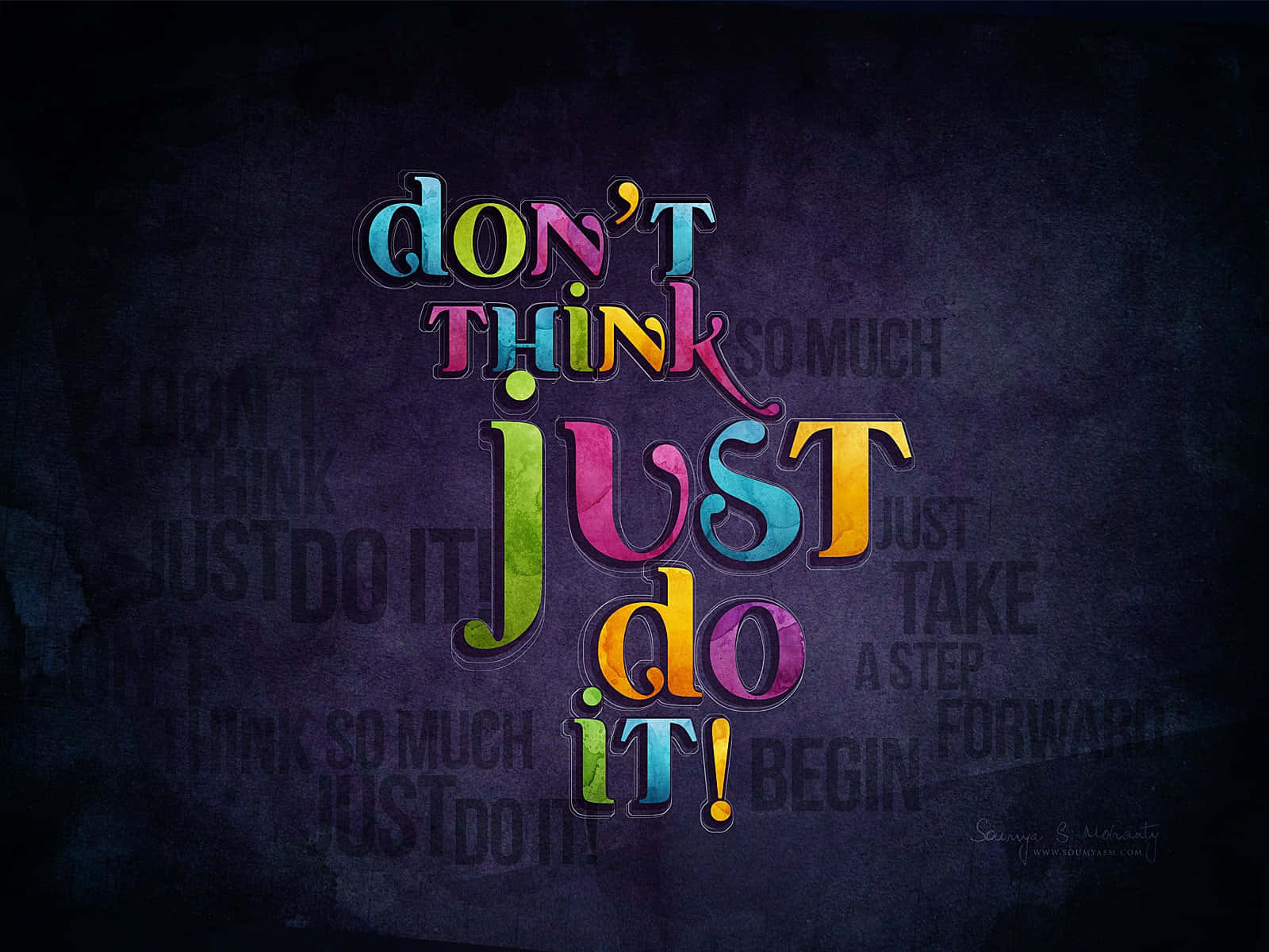 Don't Think Just Do It Wallpaper