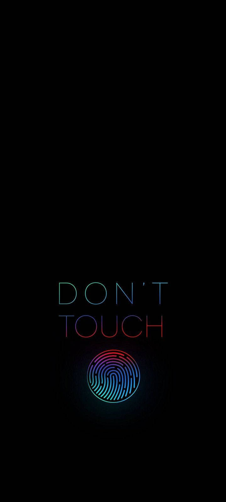 Don't Touch Fingerprint Phone Wallpaper