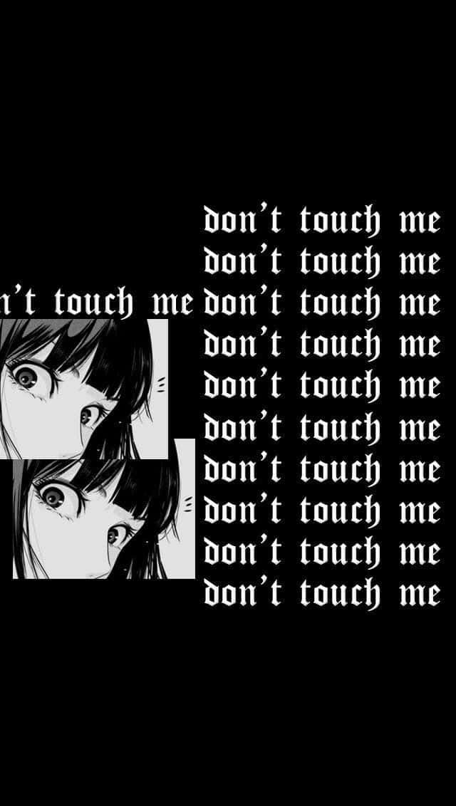 Rør mig ikke Goth Anime pige. Wallpaper