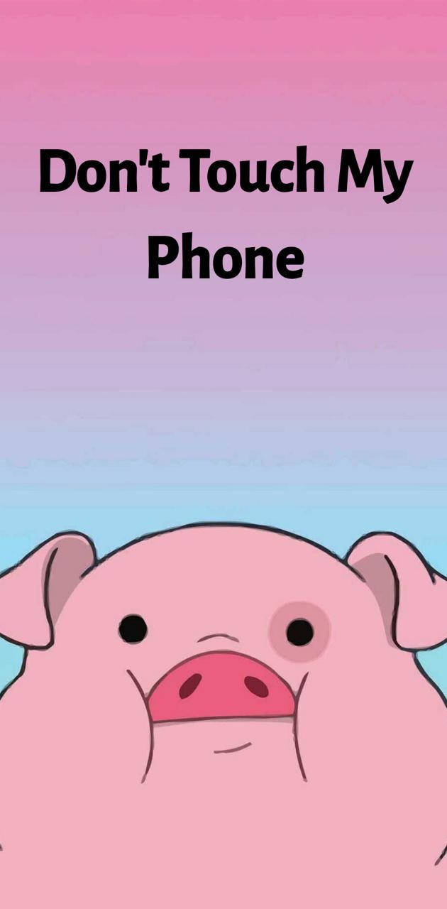 Don't Touch My Phone Waddles Wallpaper