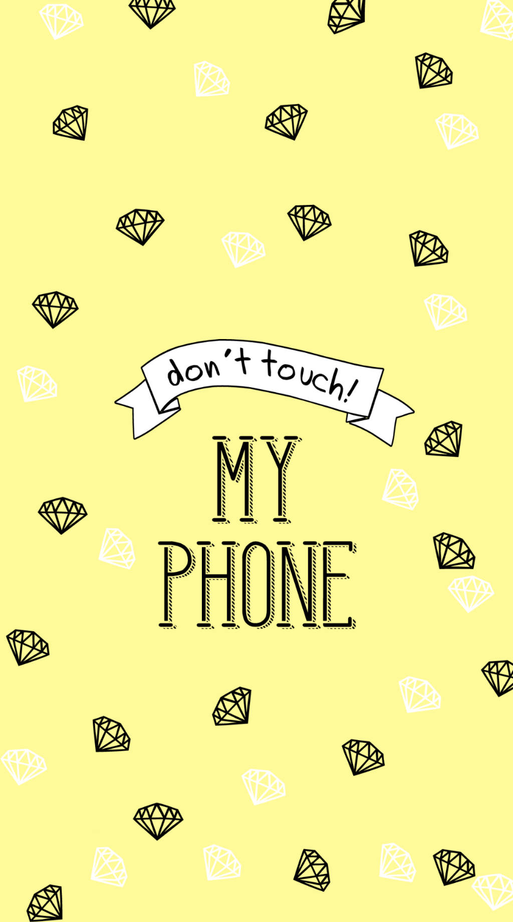 Don't Touch My Phone Yellow Diamonds