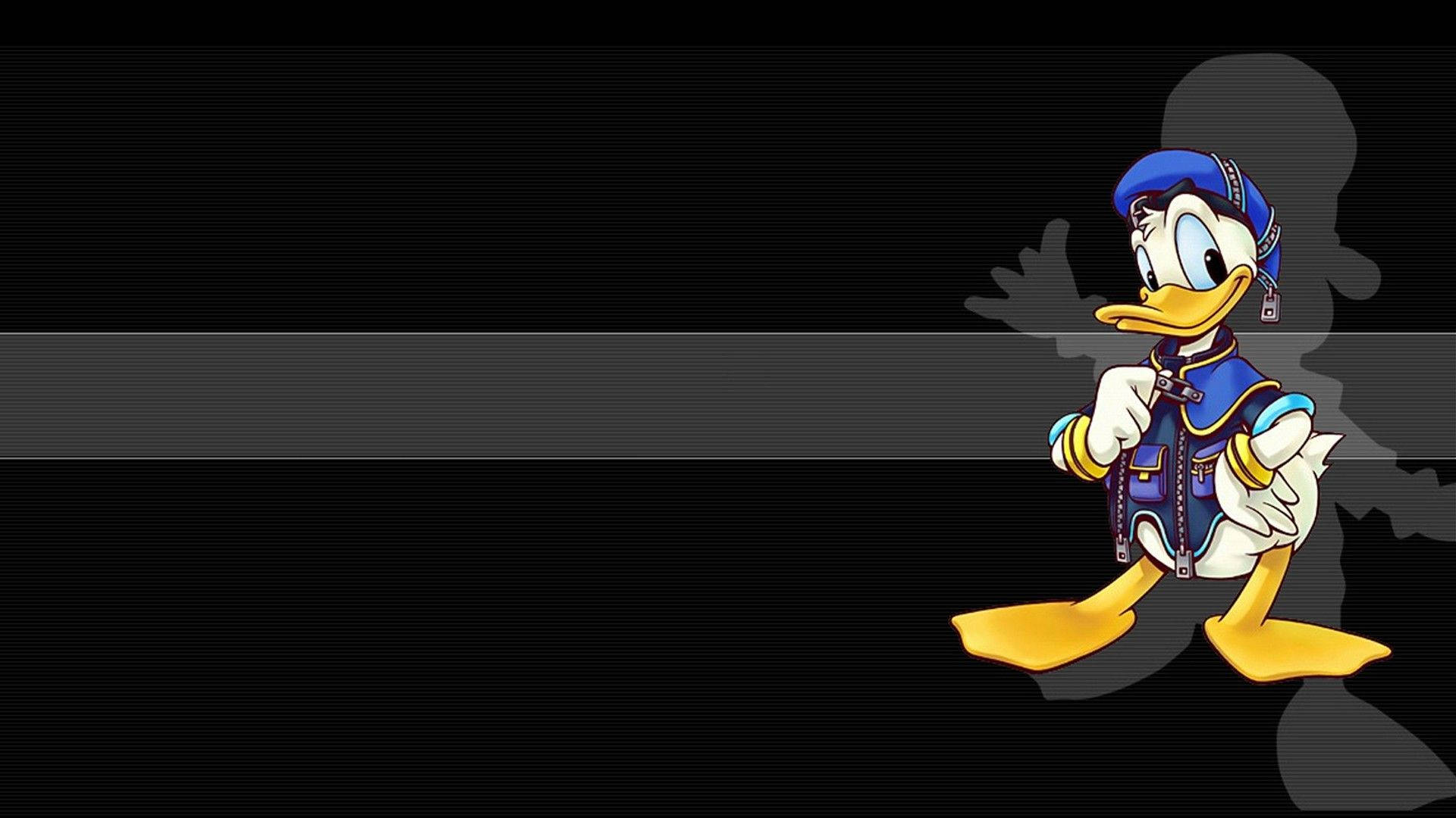Donald Duck Black Background Wallpaper