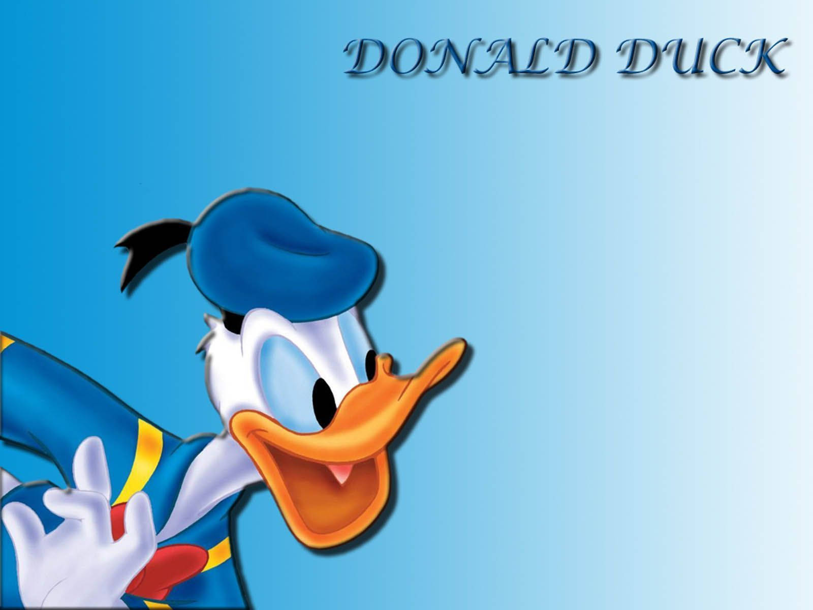 Donald Duck Blue Background Wallpaper
