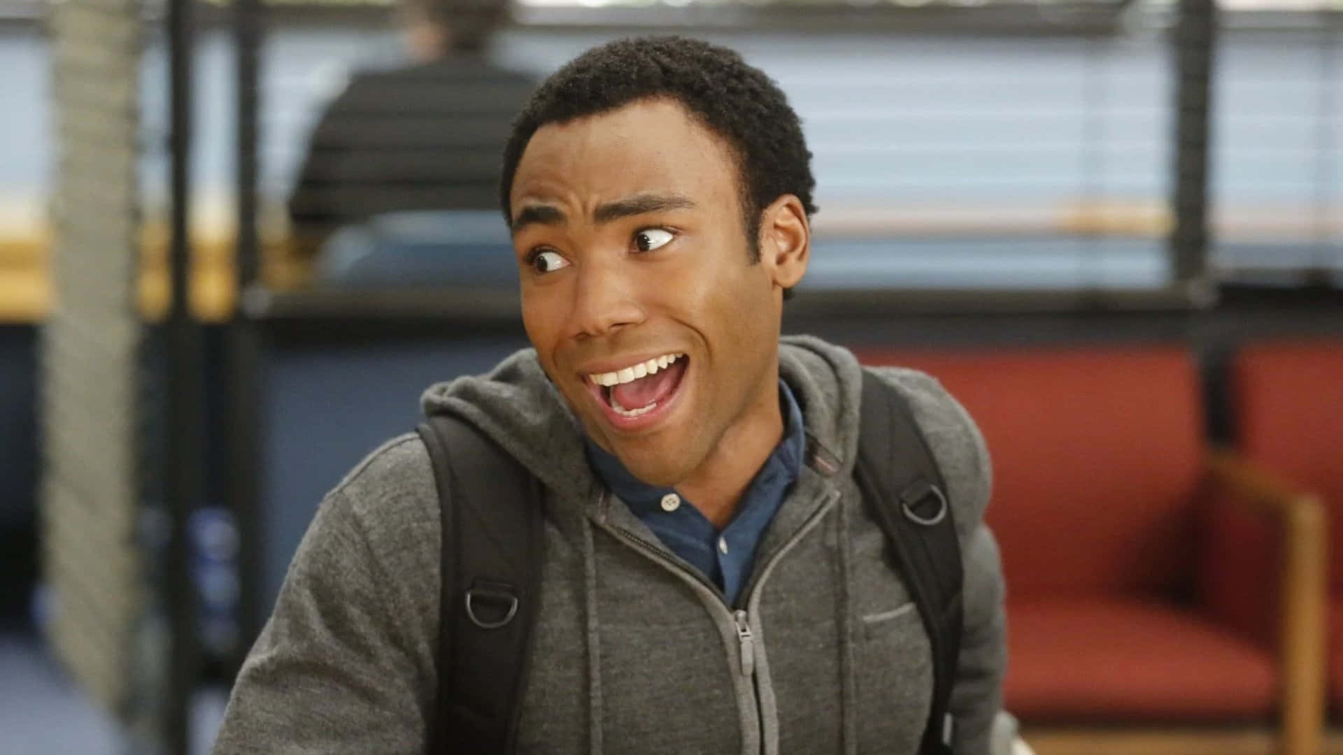 Donald Glover Surprised Expression Wallpaper