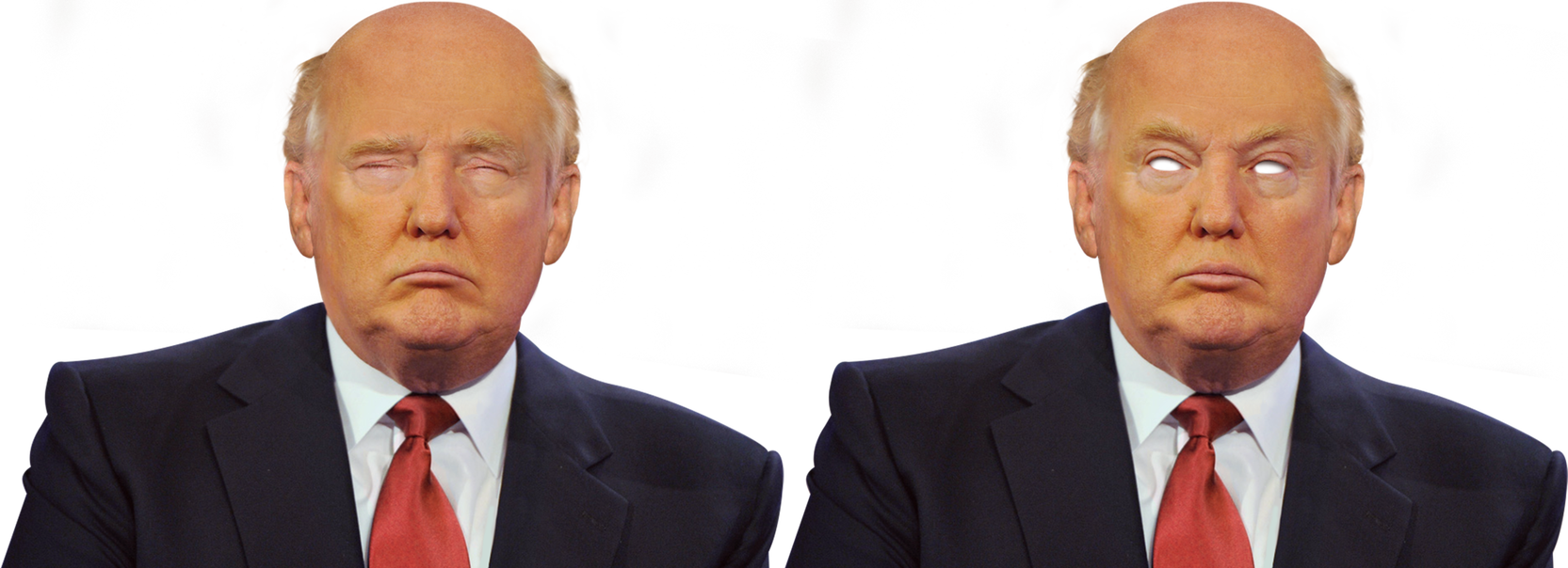 Donald Trump Eyes Closed Expression PNG