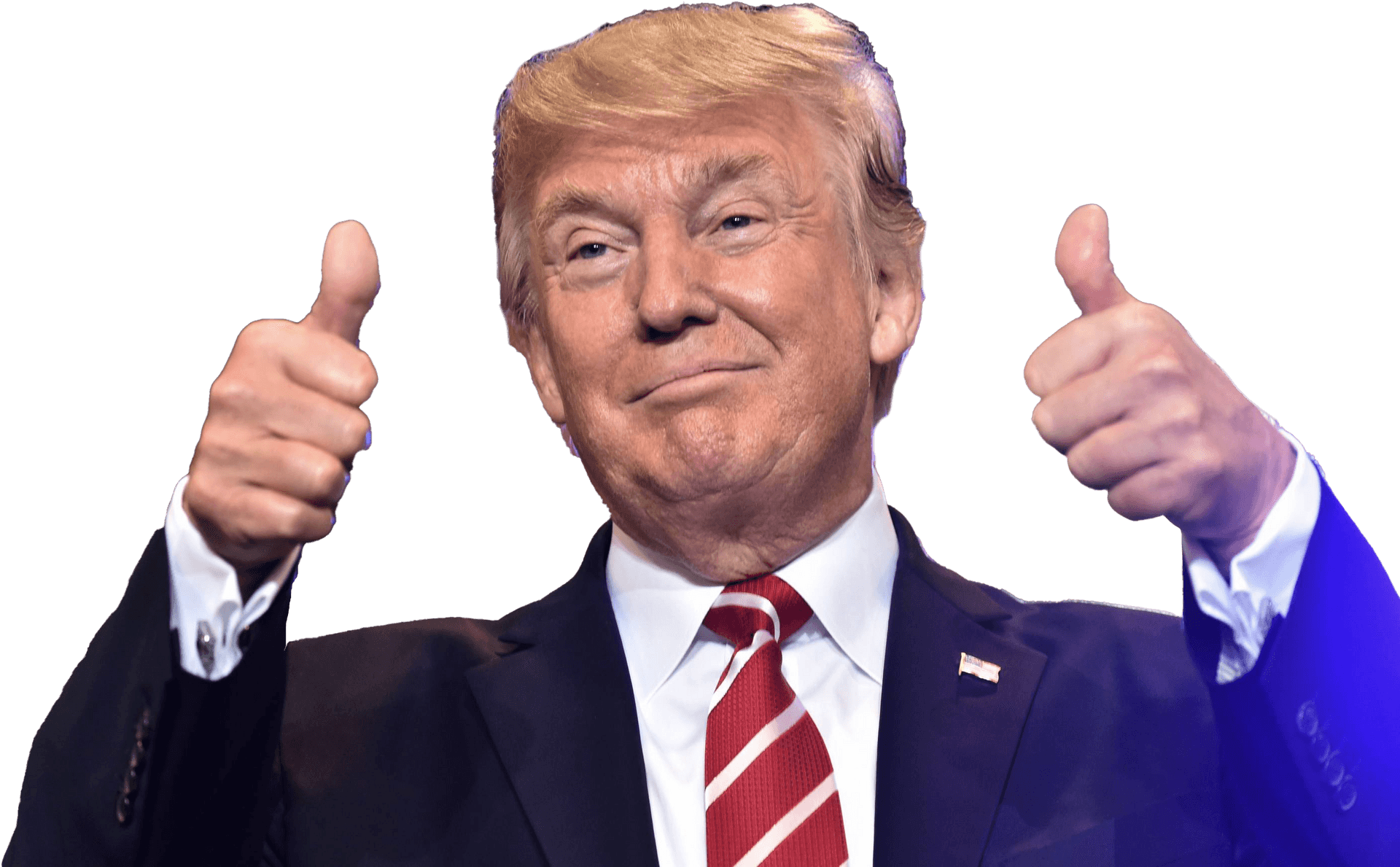 Donald Trump Giving Thumbs Up PNG