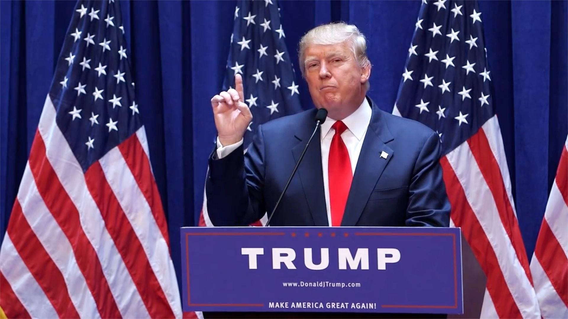 Donald Trump announcing his 2020 Presidential Bid Wallpaper