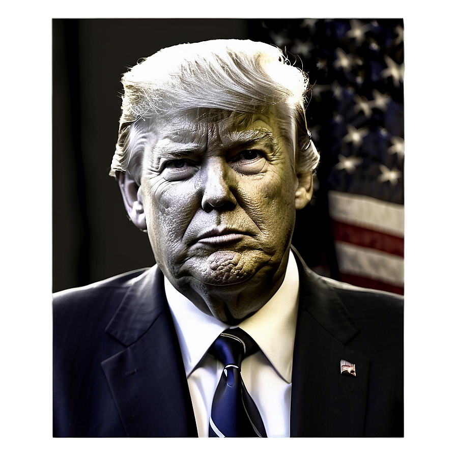 Donald Trump Presidential Portrait Png 1 PNG