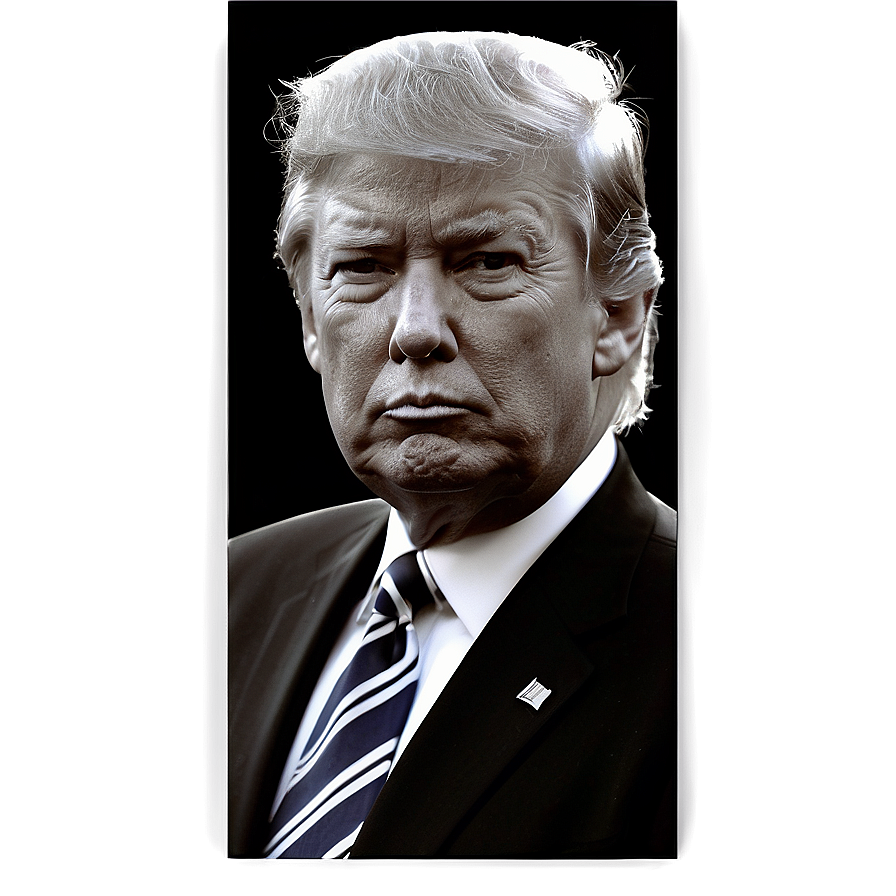 Donald Trump Presidential Portrait Png Mdl69 PNG