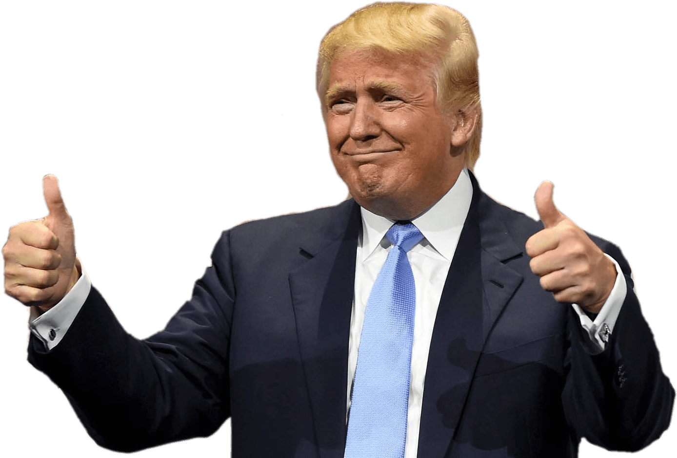 Donald Trump Thumbs Up Gesture PNG