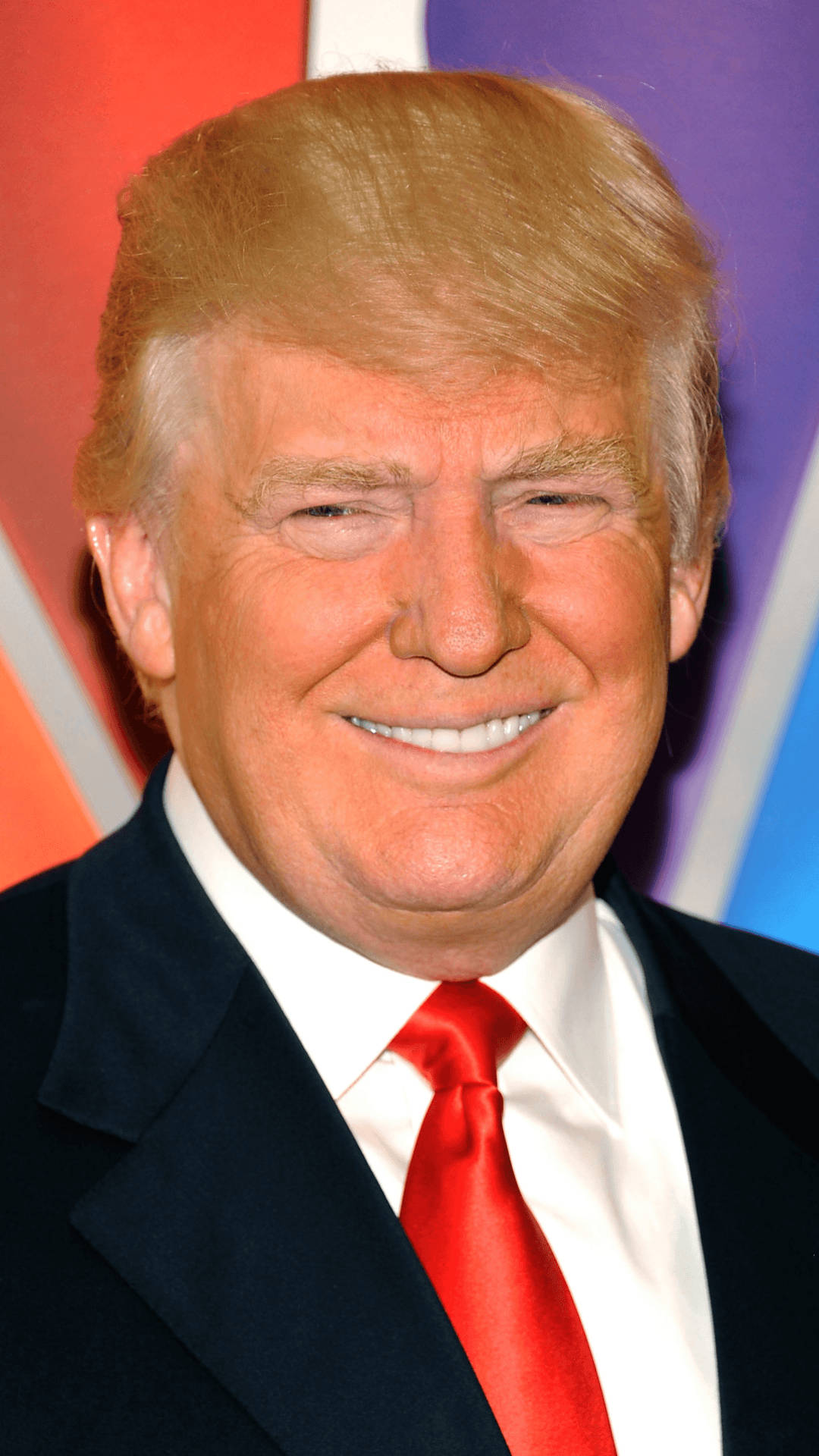 Donald Trump Con I Capelli Arancioni Sfondo