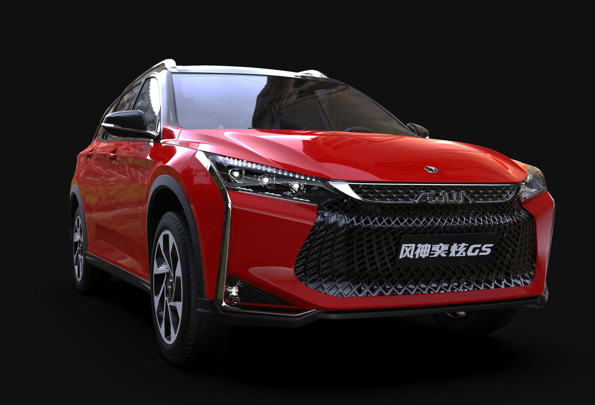 Dongfeng Aeolus Yixuan Luxury Sedan In Vibrant Red Wallpaper