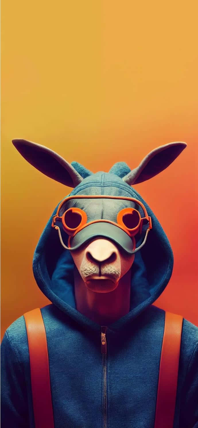 Donkey Hoodie Portrait Wallpaper