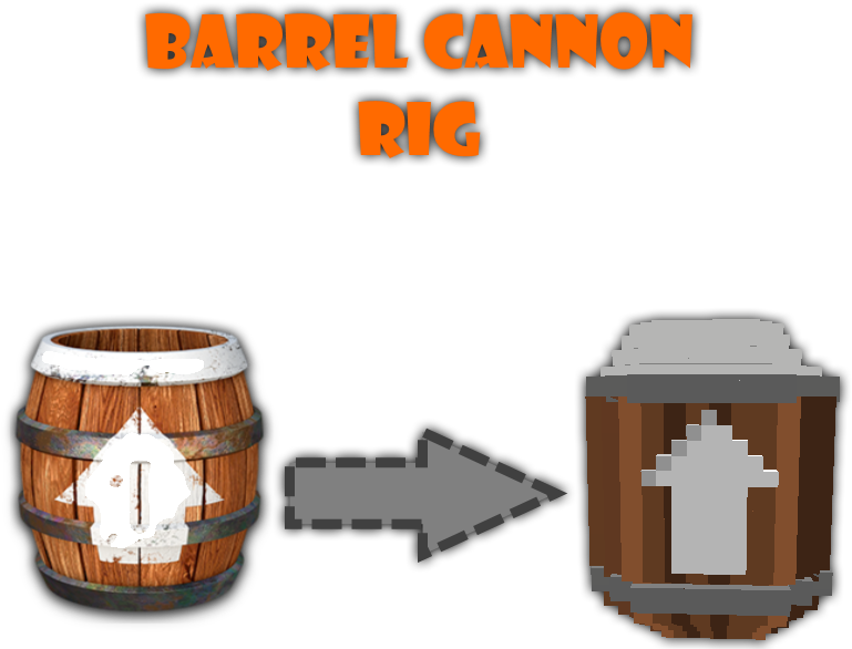 Donkey Kong Barrel Cannon Concept PNG